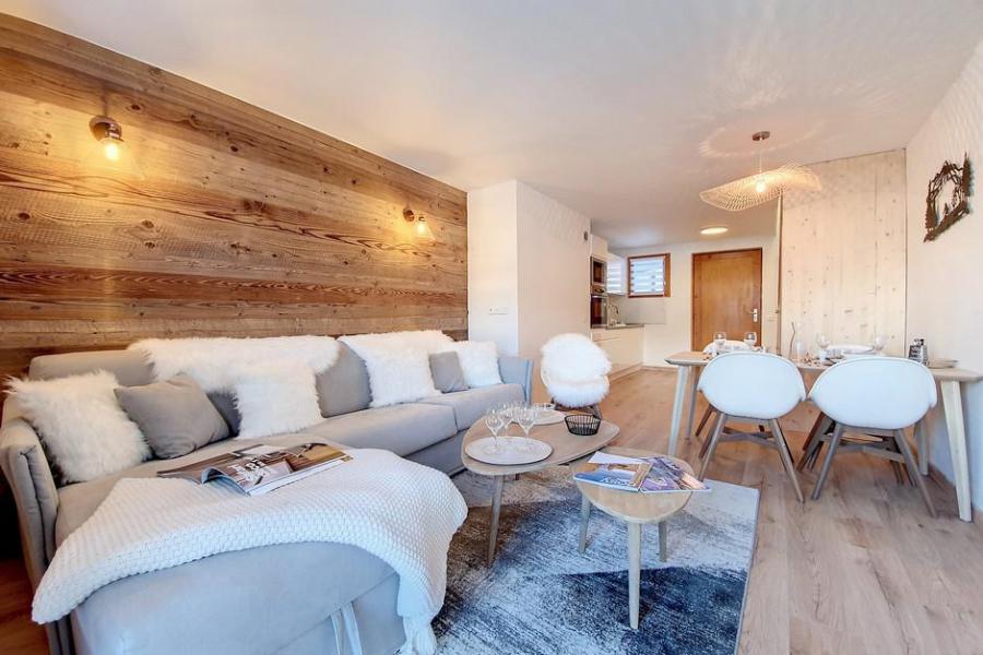 Ski verhuur Appartement duplex 3 kamers 6 personen (F2) - Résidence Hors Piste - Saint Martin de Belleville - Woonkamer