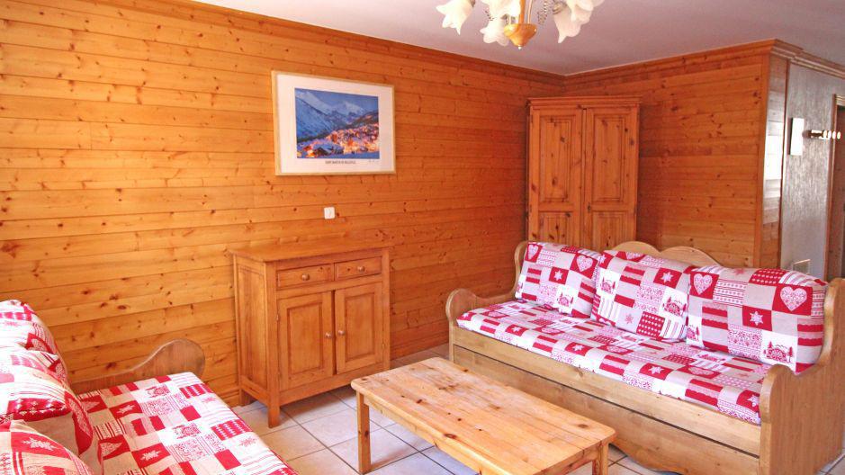 Rent in ski resort 4 room duplex apartment 8 people (4) - Résidence la Voute - Saint Martin de Belleville - Living room