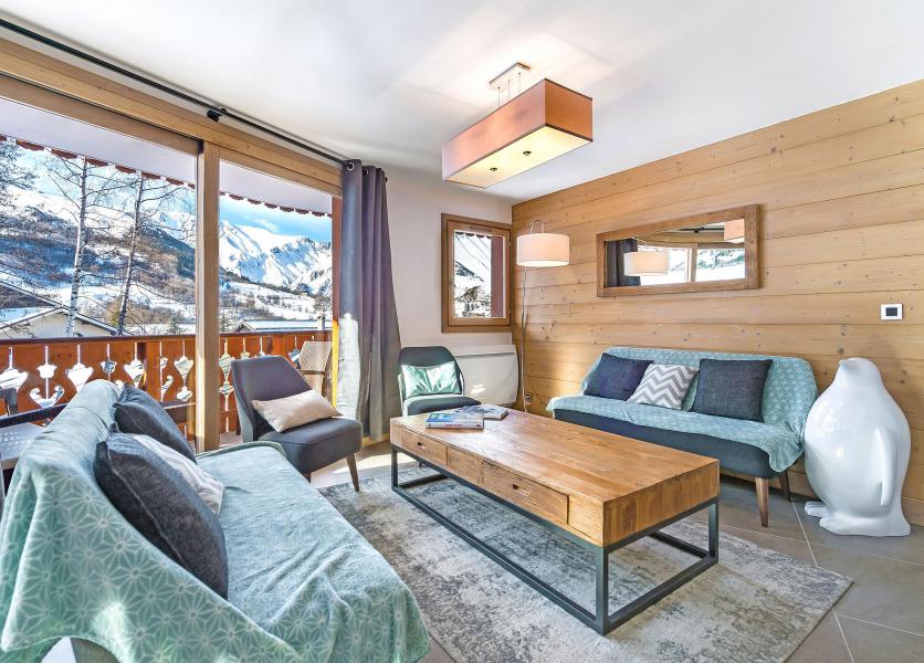 Rent in ski resort 5 room apartment 8 people (3) - Résidence Trolles Prestige - Saint Martin de Belleville - Living room