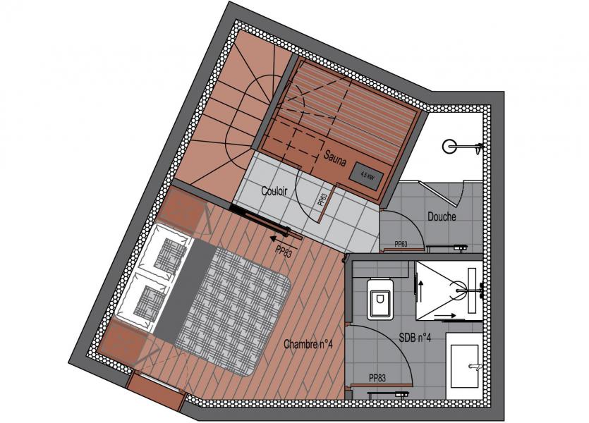 Ski verhuur Appartement duplex 5 kamers 8 personen (1) - Résidence Trolles Prestige - Saint Martin de Belleville - Kaart