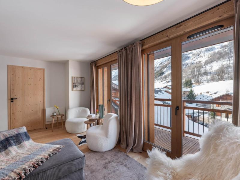 Rent in ski resort 4 room apartment 6 people (302) - Résidence Ydilia - Saint Martin de Belleville - Living room
