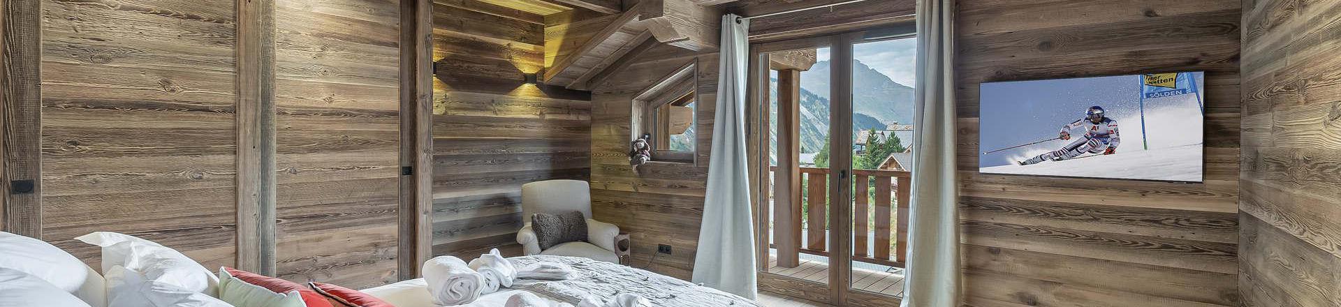 Rent in ski resort 6 room chalet 10 people - Chalet Coco Marcel - Saint Martin de Belleville - Bedroom
