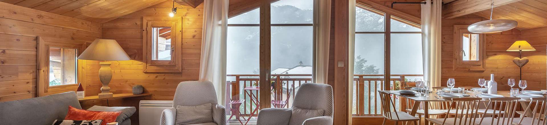 Rent in ski resort 5 room triplex chalet 10 people - Chalet Coton - Saint Martin de Belleville - Bench seat
