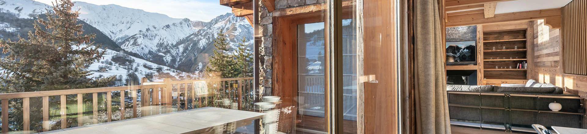 Location au ski Chalet 6 pièces 10 personnes - Chalet Duchesse - Saint Martin de Belleville - Balcon