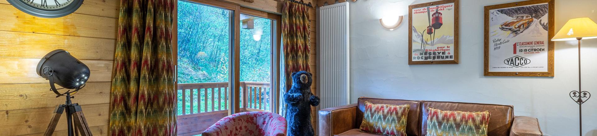 Rent in ski resort 3 room apartment 6 people (A06) - Les Chalets du Gypse - Saint Martin de Belleville - Living room