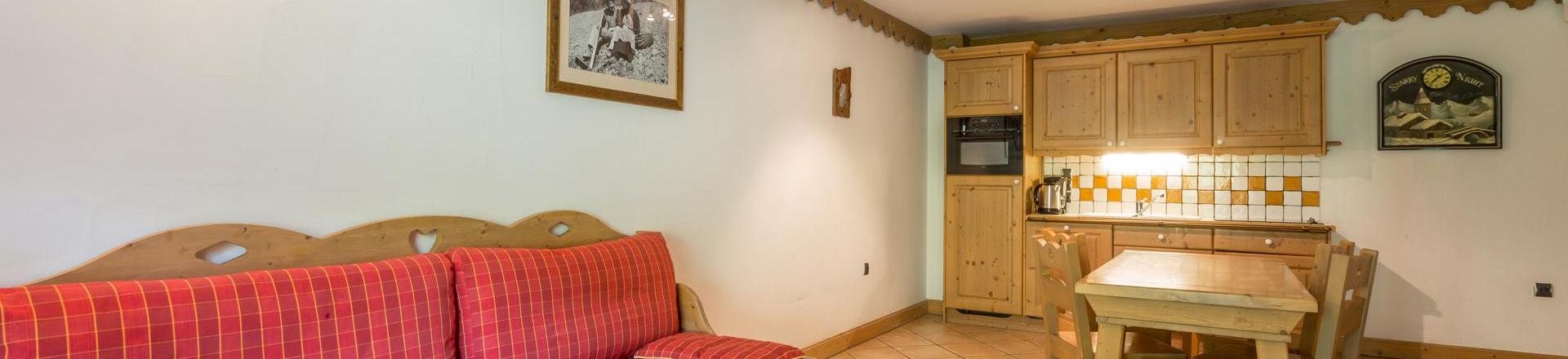 Skiverleih 3-Zimmer-Appartment für 6 Personen (A06) - Les Chalets du Gypse - Saint Martin de Belleville - Wohnzimmer