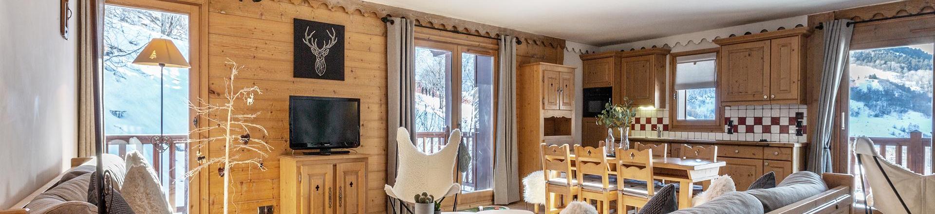 Rent in ski resort 4 room apartment 6 people (C13) - Les Chalets du Gypse - Saint Martin de Belleville - Apartment