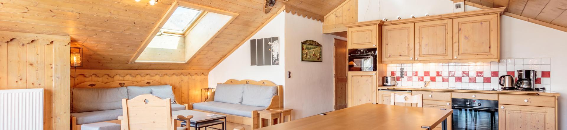 Skiverleih 4-Zimmer-Appartment für 8 Personen (C11) - Les Chalets du Gypse - Saint Martin de Belleville - Wohnzimmer