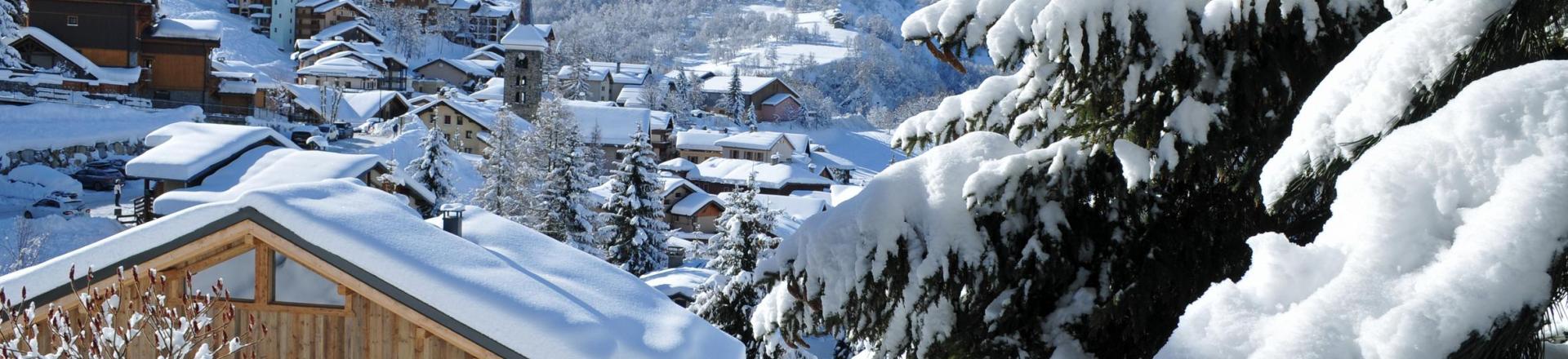 Ski verhuur Les Chalets du Gypse - Saint Martin de Belleville - Buiten winter