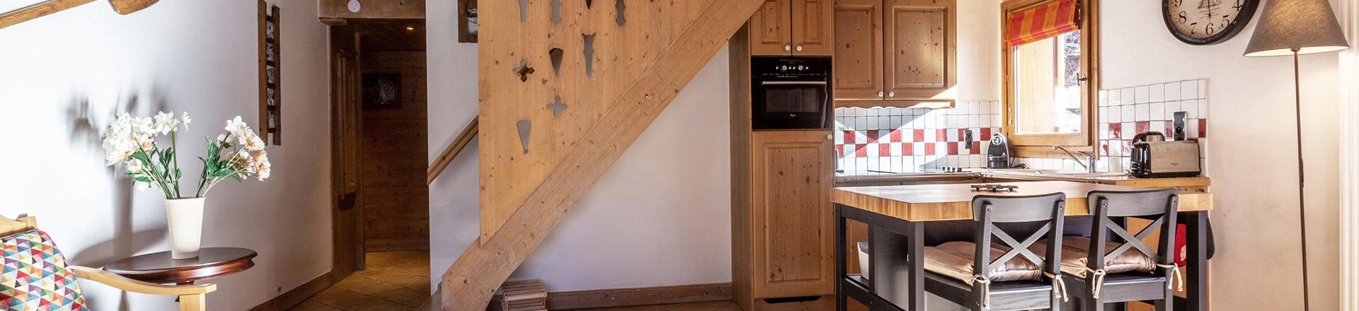 Wynajem na narty Apartament 4 pokojowy z antresolą 10 osób (C16) - Les Chalets du Gypse - Saint Martin de Belleville - Pokój gościnny