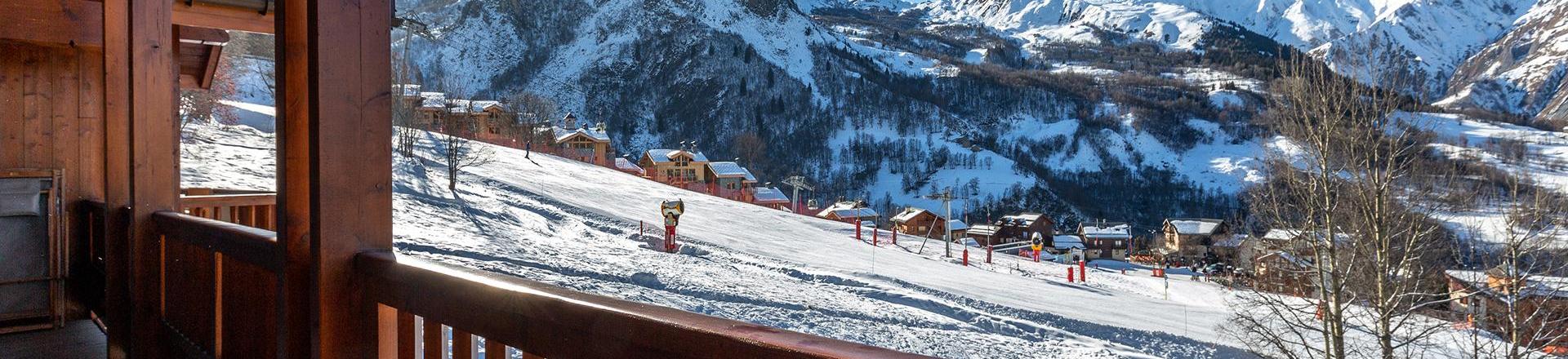 Soggiorno sugli sci Appartamento 5 stanze per 10 persone (C17) - Les Chalets du Gypse - Saint Martin de Belleville - Balcone