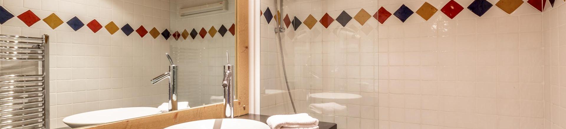 Location au ski Appartement 3 pièces 6 personnes (A02) - Les Chalets du Gypse - Saint Martin de Belleville - Salle de bain