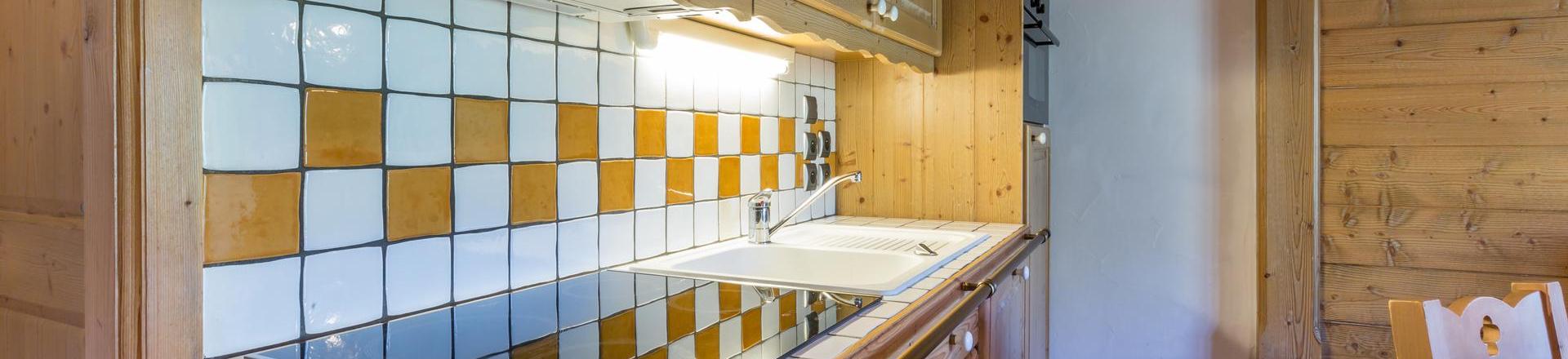 Location au ski Appartement 3 pièces 6 personnes (A04) - Les Chalets du Gypse - Saint Martin de Belleville - Kitchenette