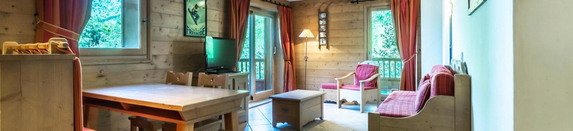 Location au ski Appartement 3 pièces 6 personnes (C07) - Les Chalets du Gypse - Saint Martin de Belleville - Séjour