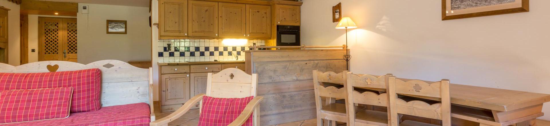 Location au ski Appartement 3 pièces cabine 8 personnes (C08) - Les Chalets du Gypse - Saint Martin de Belleville - Séjour