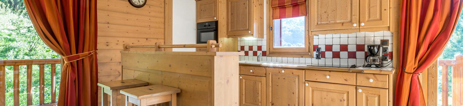 Ski verhuur Appartement 4 kamers 6 personen (C13) - Les Chalets du Gypse - Saint Martin de Belleville - Woonkamer