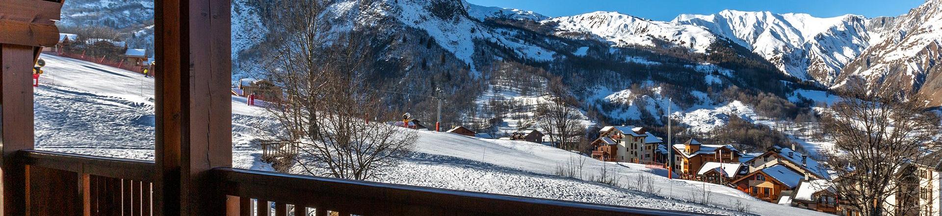 Ski verhuur Appartement 4 kamers 8 personen (A05) - Les Chalets du Gypse - Saint Martin de Belleville - Terras