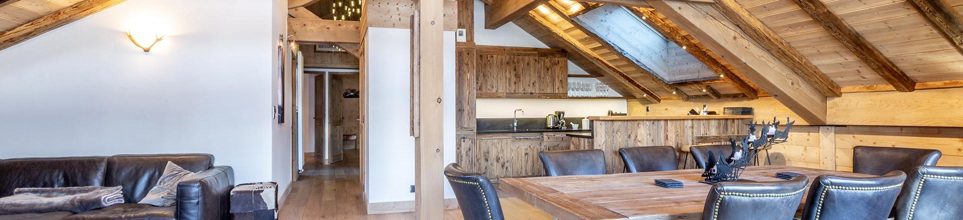 Ski verhuur Appartement 4 kamers 8 personen (A05) - Les Chalets du Gypse - Saint Martin de Belleville - Woonkamer