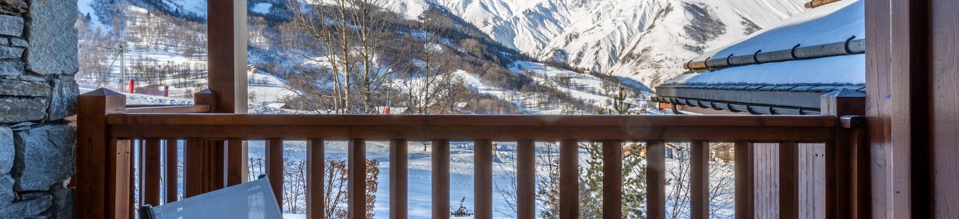 Ski verhuur Appartement 4 kamers 8 personen (C02) - Les Chalets du Gypse - Saint Martin de Belleville - Balkon