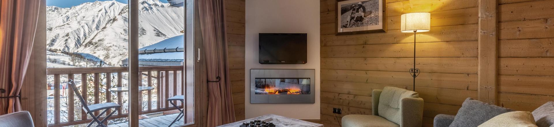 Location au ski Appartement 4 pièces 8 personnes (C02) - Les Chalets du Gypse - Saint Martin de Belleville - Séjour