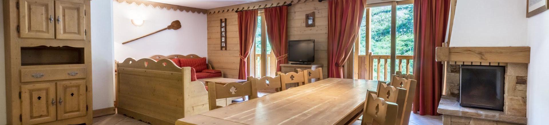 Location au ski Appartement 5 pièces 10 personnes (A08) - Les Chalets du Gypse - Saint Martin de Belleville - Séjour