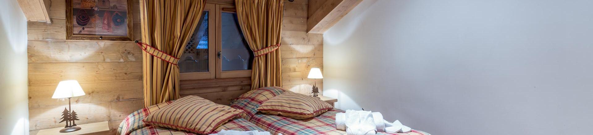 Skiverleih Wohnung 4 Mezzanine Zimmer 10 Leute (C16) - Les Chalets du Gypse - Saint Martin de Belleville - Schlafzimmer