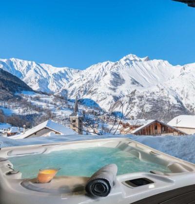 Skiverleih 8 Zimmer Chalet für 12 Personen - Chalet Aloha - Saint Martin de Belleville - Whirlpool