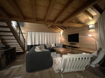 Rent in ski resort 5 room duplex chalet 10 people (2) - Chalet des Encombres - Saint Martin de Belleville - Living room