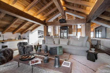 Rent in ski resort 7 room triplex chalet 12 people - Chalet Eden - Saint Martin de Belleville - Living room