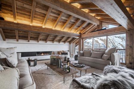 Rent in ski resort 7 room triplex chalet 12 people - Chalet Eden - Saint Martin de Belleville - Living room