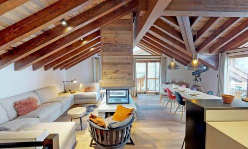 Rent in ski resort 6 room chalet 10-12 people - Chalet l'Etable - Saint Martin de Belleville - Living room