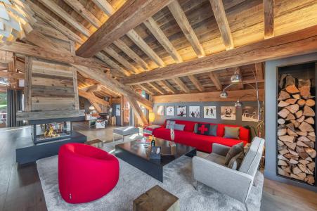 Rent in ski resort 8 room chalet 15 people - Chalet la Ferme 1779 - Saint Martin de Belleville - Living room