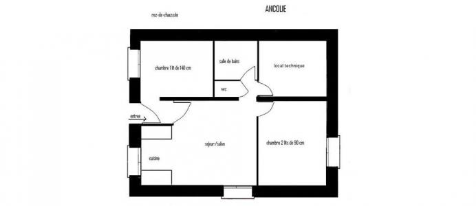 Rent in ski resort 3 room apartment 4 people (Ancolie) - Chalet le Renouveau - Saint Martin de Belleville - Plan