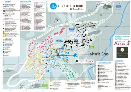 Soggiorno sugli sci Chalet Marie Gros - Saint Martin de Belleville - Mappa