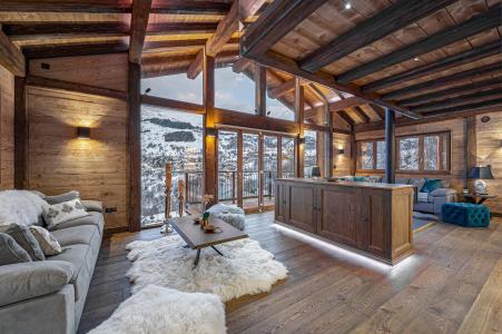 Rent in ski resort 7 room chalet 12 people - Chalet Moët - Saint Martin de Belleville - Living room