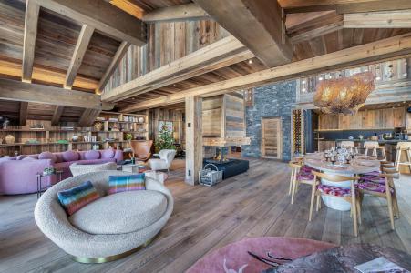 Rent in ski resort 8 room quadriplex chalet 15 people - Chalet Nanook - Saint Martin de Belleville - Settee