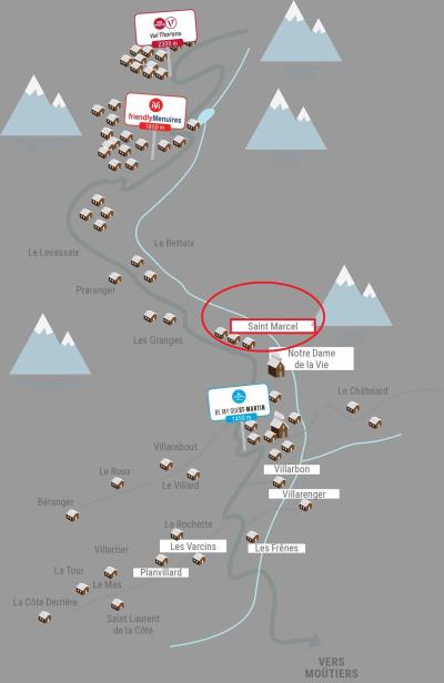 Soggiorno sugli sci Chalet Nubuck - Saint Martin de Belleville - Mappa