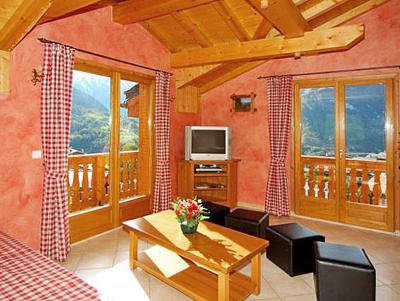 Rent in ski resort Chalet Paradis de St Martin - Saint Martin de Belleville - Living room