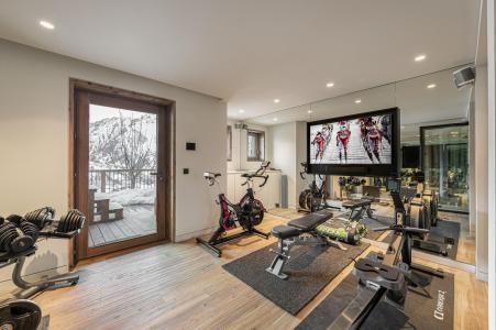 Rent in ski resort 7 room chalet 14 people - Chalet Québec - Saint Martin de Belleville - Fitness room