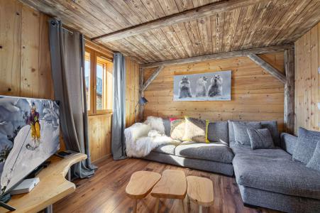Rent in ski resort 6 room triplex chalet 10 people - Chalet Roc de la Lune - Saint Martin de Belleville - Living room
