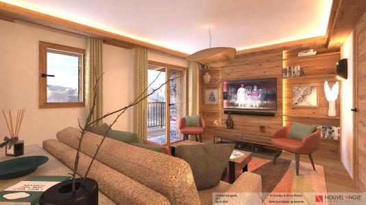 Rent in ski resort 3 room apartment 4 people (1) - La Bergerie des Célestins - Saint Martin de Belleville - Living room