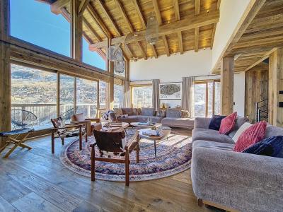 Rent in ski resort 8 room chalet 12 people (MN-Panthere) - Le Chatelard - Saint Martin de Belleville - Living room