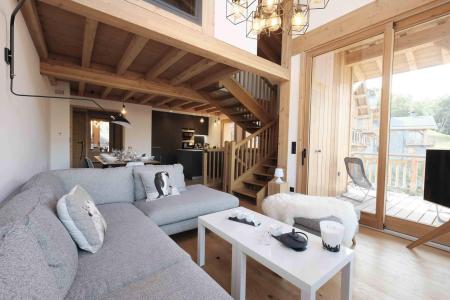 Rent in ski resort 4 room triplex chalet 6 people (20) - Le Hameau de Caseblanche - Saint Martin de Belleville - Living room