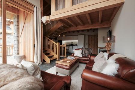 Rent in ski resort 4 room triplex chalet 6 people (Carcosa) - Le Hameau de Caseblanche - Saint Martin de Belleville - Living room
