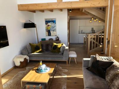 Rent in ski resort 5 room triplex chalet 8 people (Retrouvailles) - Le Hameau de Caseblanche - Saint Martin de Belleville - Living room