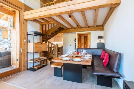 Rent in ski resort 6 room quadriplex chalet 10 people (Monte Corona) - Le Hameau de Caseblanche - Saint Martin de Belleville - Living room