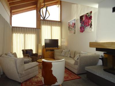 Rent in ski resort 7 room triplex chalet 12 people (Myriel) - Le Hameau de Caseblanche - Saint Martin de Belleville - Living room