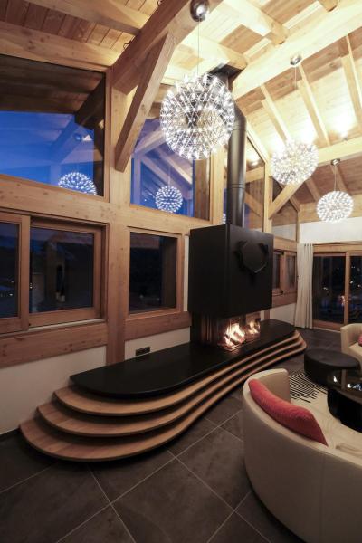 Rent in ski resort 7 room triplex chalet 14 people (Haleakala) - Le Hameau de Caseblanche - Saint Martin de Belleville - Living room