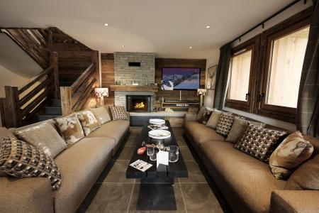 Rent in ski resort 8 room quadriplex chalet 16 people (Becca) - Le Hameau de Caseblanche - Saint Martin de Belleville - Living room
