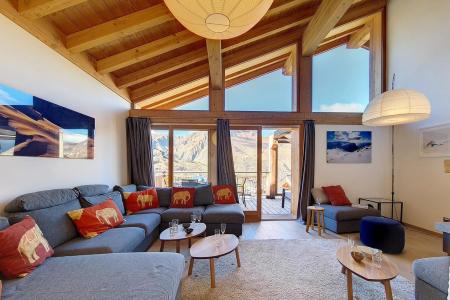 Rent in ski resort 8 room triplex chalet 16 people (Litote) - Le Hameau de Caseblanche - Saint Martin de Belleville - Living room